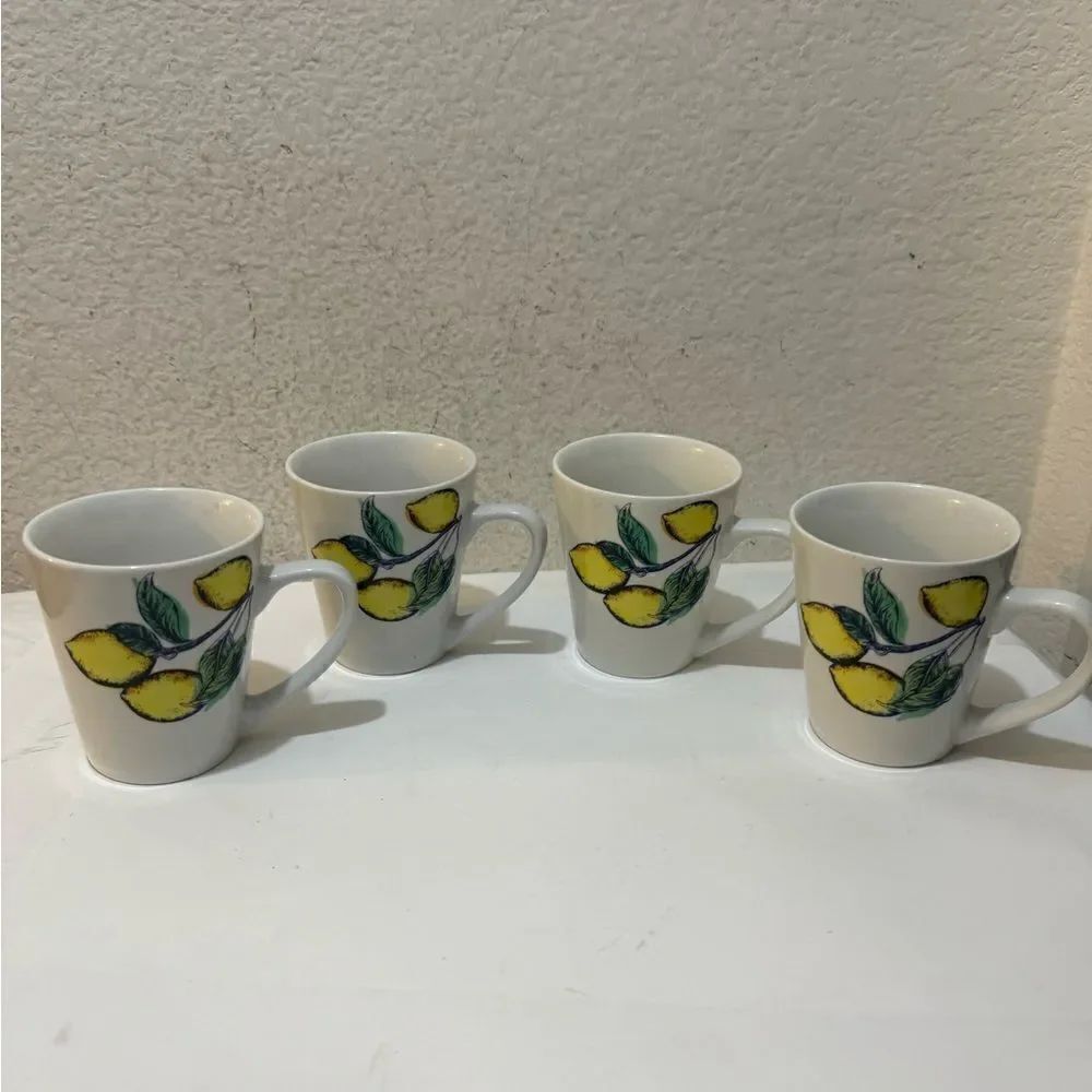 4 Sonoma Life & Style lemon Coffee Mug